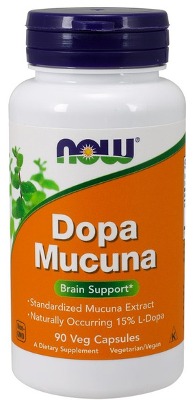 Now Foods Dopa Mucuna 90 Kapsułek