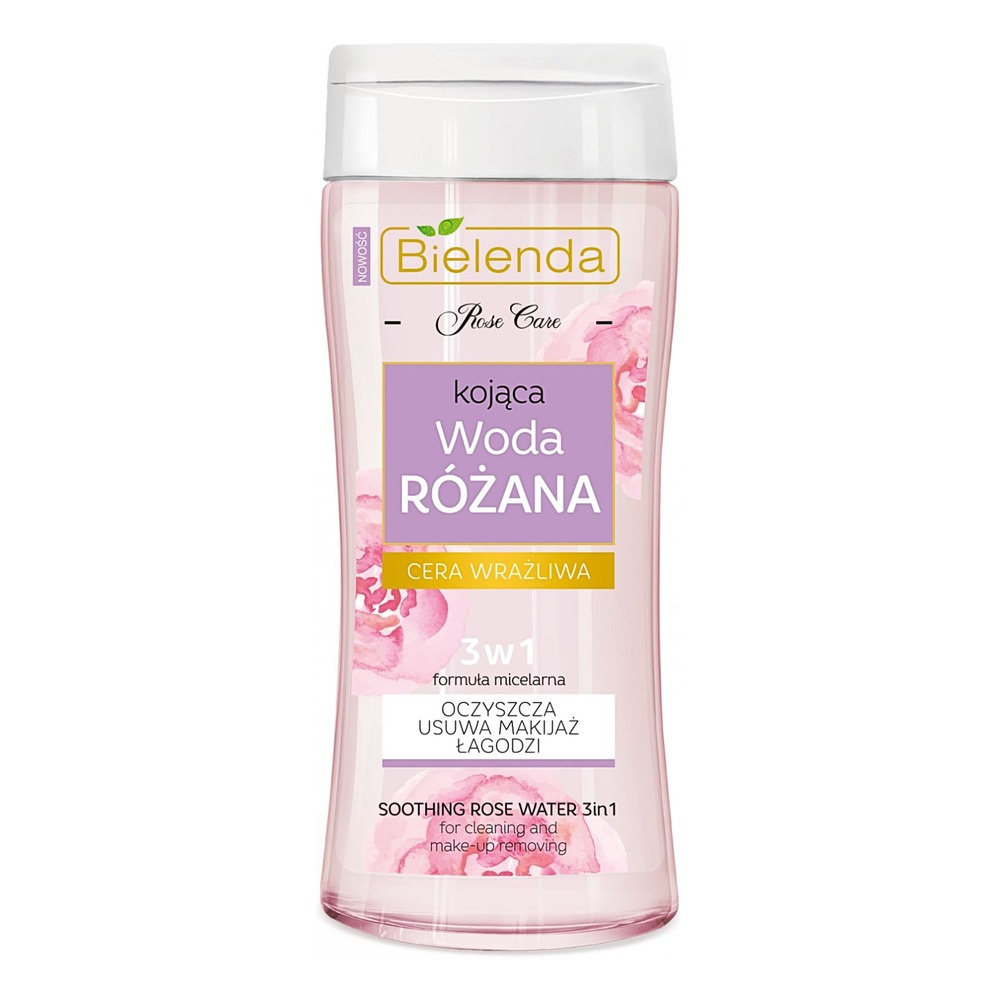 Bielenda Rose Care Kojąca Woda Różana 3w1 dla Skóry Wrażliwej 200ml