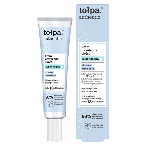 Tolpa Authentic Super Rich Krem do Twarzy dla Intensywnie Nawilżonej Skóry 40ml