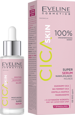 Eveline Cica Skin Super Serum Nawilżająco-Kojące 30ml