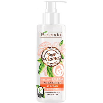 Bielenda Vege Mama Wegański Balsam Natłuszczający na Brzuch Zmniejszający Uczucie Swędzenia 200ml