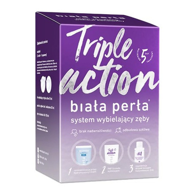 Biała Perła Triple Action Zestaw do Wybielania w Domu 1 Sztuka