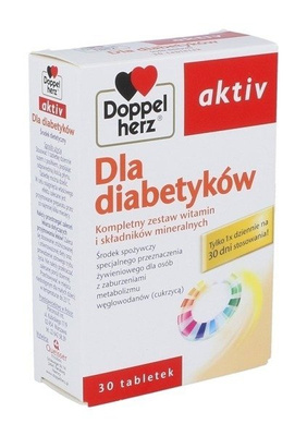 Doppelherz Aktiv Dla Diabetyków 14 Witamin i Skł. Mineralnych Dla Cukrzyków 30 T