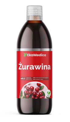 EkaMedica Naturalny 100% Sok z Żurawiny 500 ml