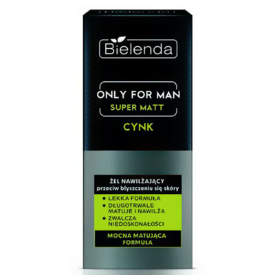 Bielenda Only for Men Żel Nawilżający przeciw Błyszczeniu Skóry Formuła Matująca 50ml