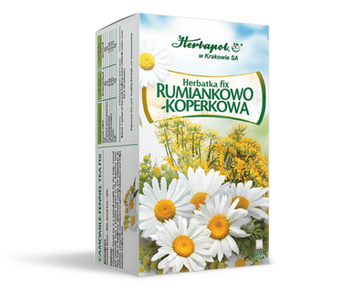 Herbapol Herbatka Rumiankowo-Koperkowa Fix dla Dzieci i Niemowląt 20 Sztuk