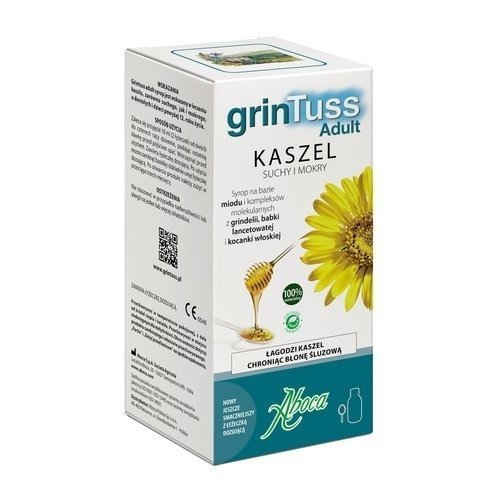 ABOCA GRINTUSS ADULT KASZEL SUCHY I MOKRY 128 G