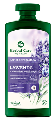 Herbal Care Relaksujący Żel Olejek do Kąpieli i pod Prysznic z Ekstraktem Lawendy i Mleczkiem Waniliowym 500ml