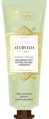 Bielenda Ayurveda Skin Yoga SPA Cream Nawilżający i Relaksujący Rytuał Pielęgnacyjny do Rąk i Paznokci 50ml