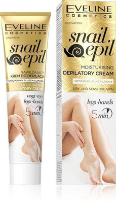 Eveline Snail Epil 9in1 Sensitive Nawilżający Krem do Depilacji Pach Bikini i Nóg 125ml