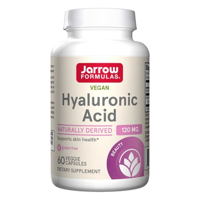 Jarrow Formulas Kwas Hialuronowy 120mg na Skórę i Stawy 60 Kapsułek