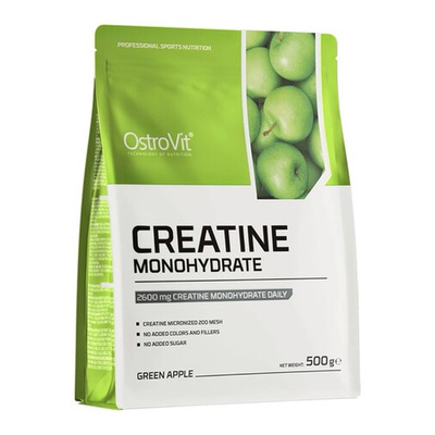 OstroVit Creatine Monohydrate, Green Apple - 500g