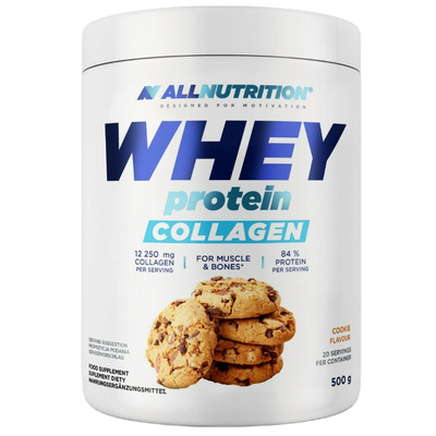 Allnutrition Whey Protein Collagen, Cookie - 500g