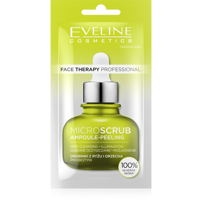 Eveline Face Therapy Professional Ampoule-Peeling Kremowy Peeling Drobnoziarnisty 8ml