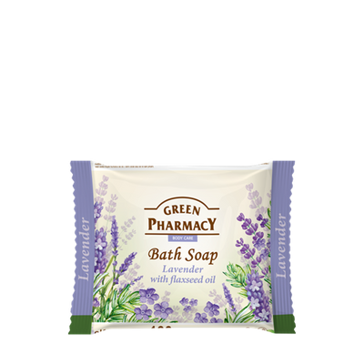 Green Pharmacy Mydło Toaletowe z Lawendą i Olejem Lnianym 100g