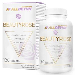 Allnutrition AllDeynn Beautyrose Profesjonalny Nutrikosmetyk dla Zdrowych Włosów Skóry i Paznokci 120 Tabletek