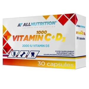 Allnutrition Suplement Diety Witamina C 1000 + D3 Wspomaga Układ Odpornościowy 30 Kapsułek