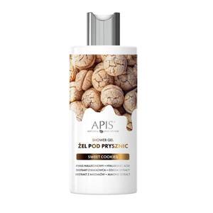 Apis Sweet Cookie Żelowy Balsam pod Prysznic z Kwasem Hialuronowym i Ekstraktem z Kakao i Migdałów dla każdego Rodzaju Skóry 300ml