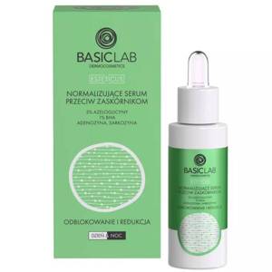 BasicLab Normalizujące Serum Przeciw Zaskórnikom z 5% Azeloglicyny i 1% BHA dla Skóry Problematycznej 30ml