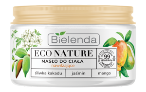 Bielenda Eco Nature Masło Nawilżające do Ciała Śliwka Kakadu Jaśmin Mango 250ml