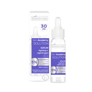 Bielenda Skin Academy Solution Serum Łagodząco - Regenerujące 5% Provitamina B5 Cica i Ektoina dla Skłóry Wrażliwej  30ml