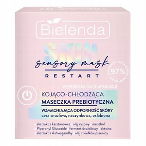 Bielenda Skin Restart Sensory Mask Maseczka Prebiotyczna Kojąco-Chłodząca dla Wrażliwej Cery 50ml