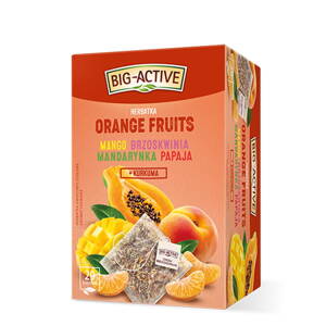 Big-Active Orange Fruits Herbata Owocowo-Ziołowa z Mango Brzoskwinią i Mandarynką 20x2g