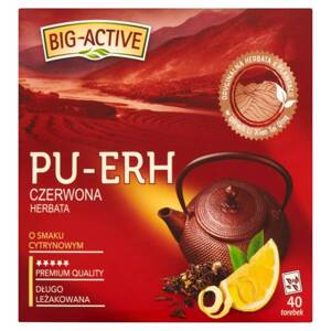 Big-Active Pu-Erh Ekologiczna Herbata Czerwona o Smaku Cytrynowym 40x1.8g
