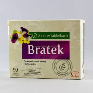 Colfarm Bratek Zioła 90tabl. Zdrowa Piękna Skóra Produkt Naturalny 