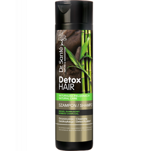 Dr. Sante Detox Hair Regenerujący i Oczyszczający Szampon do Włosów z Węglem Bambusowym 250ml