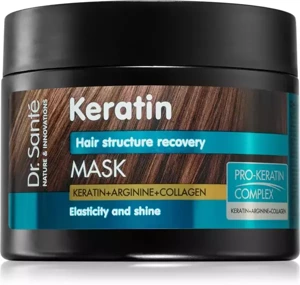 Dr. Sante Keratin Hair Maska z Keratyną Argininą Kolagenem do Włosów Matowych i Łamliwych 300ml