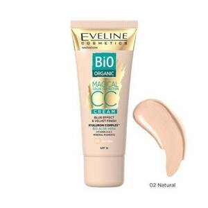 Eveline Bio Organic Magical CC Cream Krem CC z Mineralnymi Pigmentami SPF 15 02 Natural 30ml