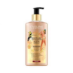 Eveline Brazilian Body Shimmer do Ciała ze Złotym Pyłem do Każdego Typu Skóry 150ml