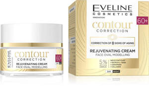 Eveline Contour Correction Krem Odmladzajacy i Modelujący Owal Twarzy 60+ na Noc i Dzień 50ml