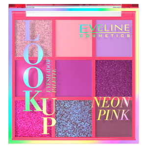 Eveline Eyeshadow Palette 9 Colors Look Up Neon Pink Cienie do Powiek 10.8g