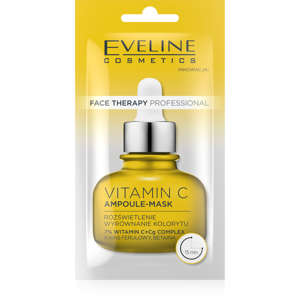 Eveline Face Therapy Professional Ampoule-Mask Vitamin C Rozświetlająca Maska w Kremie dla Skóry Szarej 8ml