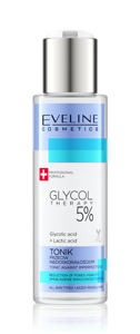 Eveline Glycol Therapy 5% Tonik przeciw Niedoskonałościom do Każdego Typu Cery 110ml