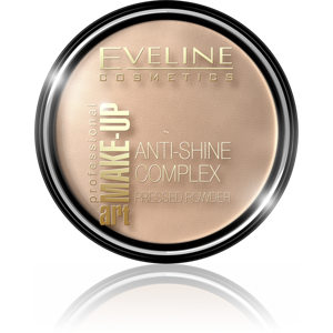 Eveline Make Up Art Anti-Shine Complex Puder Prasowany Nr. 34 Medium Beige 14g