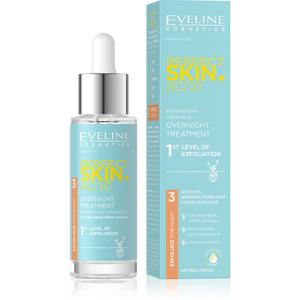 Eveline Perfect Skin Acne Kuracja na Noc Korygująca Niedoskonałości 1 Stopień Złuszczania 5% Acid Complex 30ml