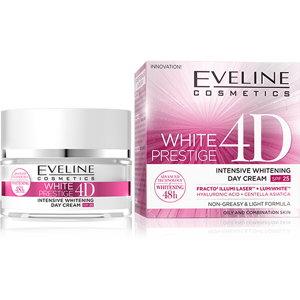 Eveline White Prestige 4D Wybielający i Rozjaśniający Krem na Dzień 50ml