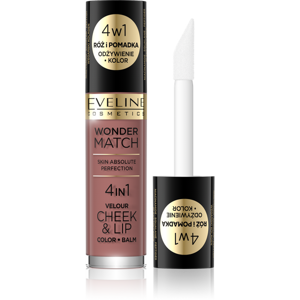 Eveline Wonder Match Cheek & Lip 4w1 Róż i Pomadka w Płynie Nr 5 4,5ml