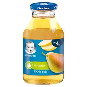 Gerber Naturalny Sok 100% Gruszka dla Niemowląt po 4 Miesiącu 200ml