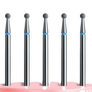 IQ Nails Standard Diamond Coated Drill Bits for Cuticle Care Zestaw do Skórek 5 Sztuk