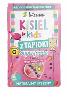 Intenson SuperFoods Kisiel Kids z Tapioki o Smaku Truskawkowym 30g Best Before 02.12.24