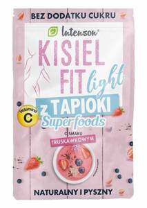 Intenson Superfoods Fit Light Kisiel z Tapioki o Smaku Truskawkowym bez Dodatku Cukru 30g