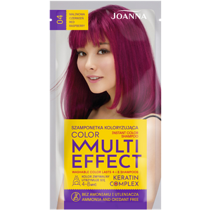 Joanna Multi Effect Szamponetka Koloryzująca 04 Malinowa Czerwień 35g