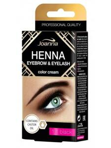 Joanna Tint Eyebrow & Eyelashes Henna do Brwi i Rzęs Nr 1.0 Czarny 15ml