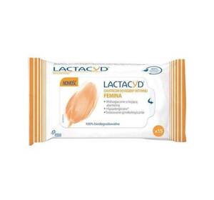 Lactacyd Femina Kojące Oczyszczające Chusteczki do Higieny Intymnej 15szt