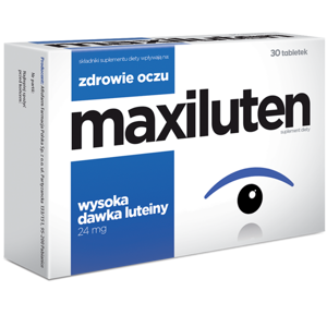 Maxiluten dla Zdrowych Oczu z Wysoką Dawką Luteiny 24g 30 Tabletek