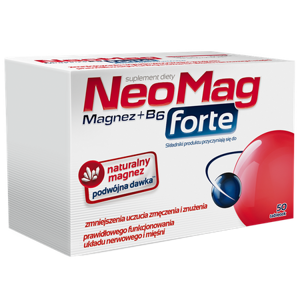 NeoMag Forte Zmniejsza Uczucie Zmęczenia 50 Tabletek